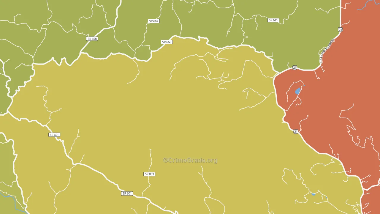 Volney, VA Map of Assault Rates