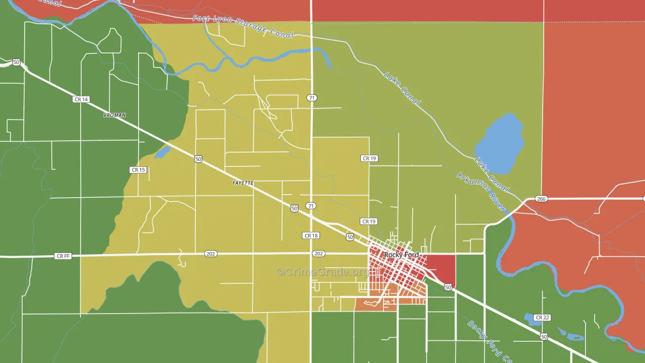 Vroman, CO Map of Assault Rates