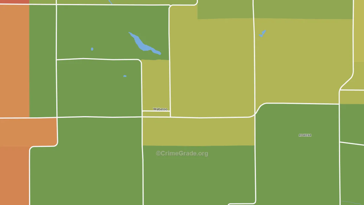 Wabasso, MN Map of Assault Rates