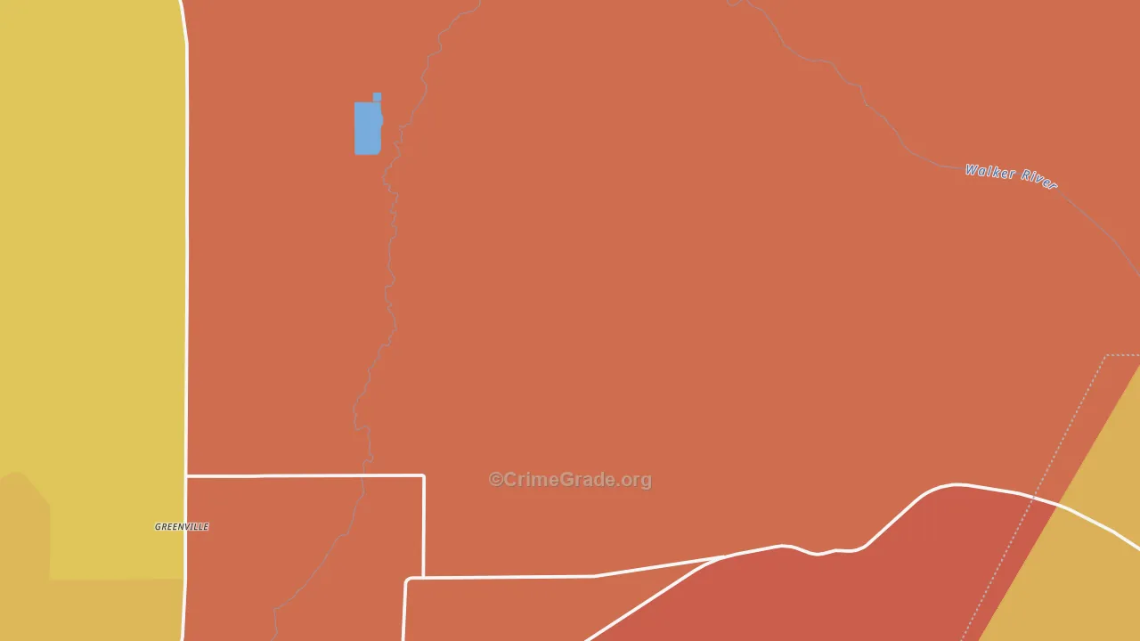 Wabuska, NV Map of Assault Rates