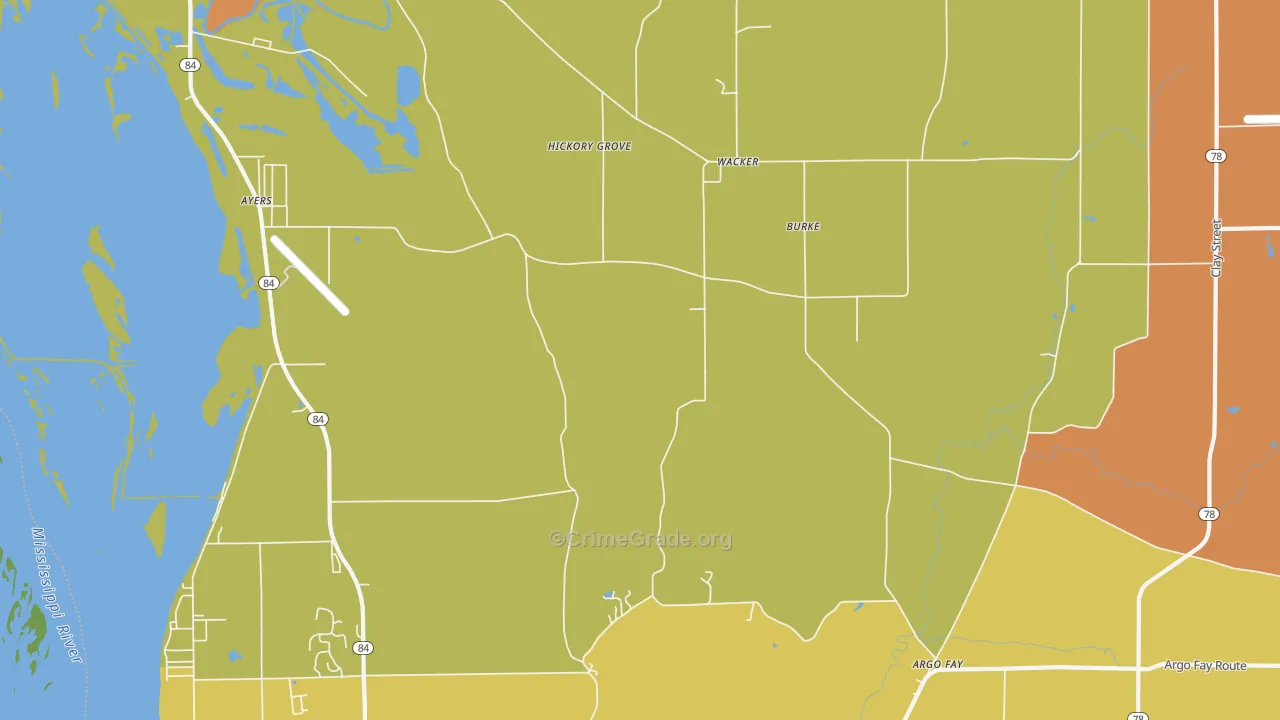 Wacker, IL Map of Assault Rates