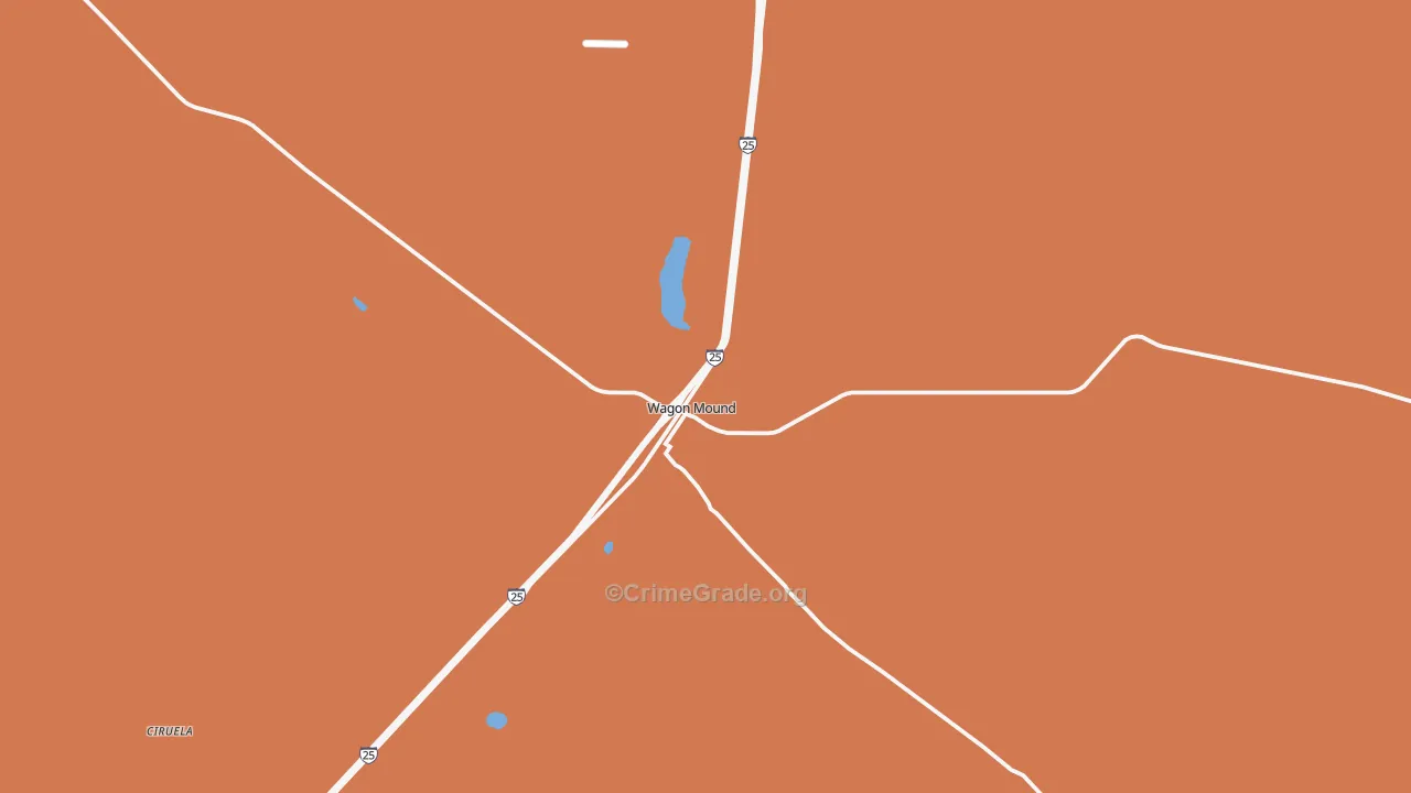 Wagon Mound, NM Map of Assault Rates