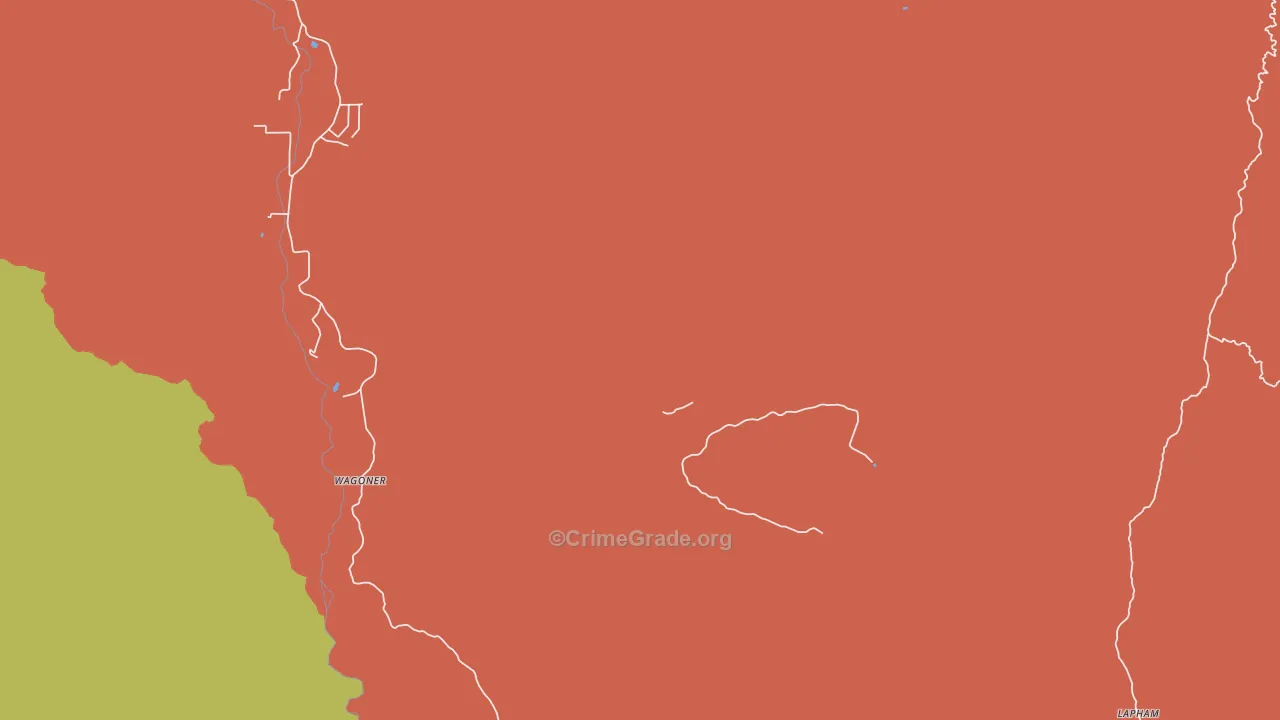Wagoner, AZ Map of Assault Rates