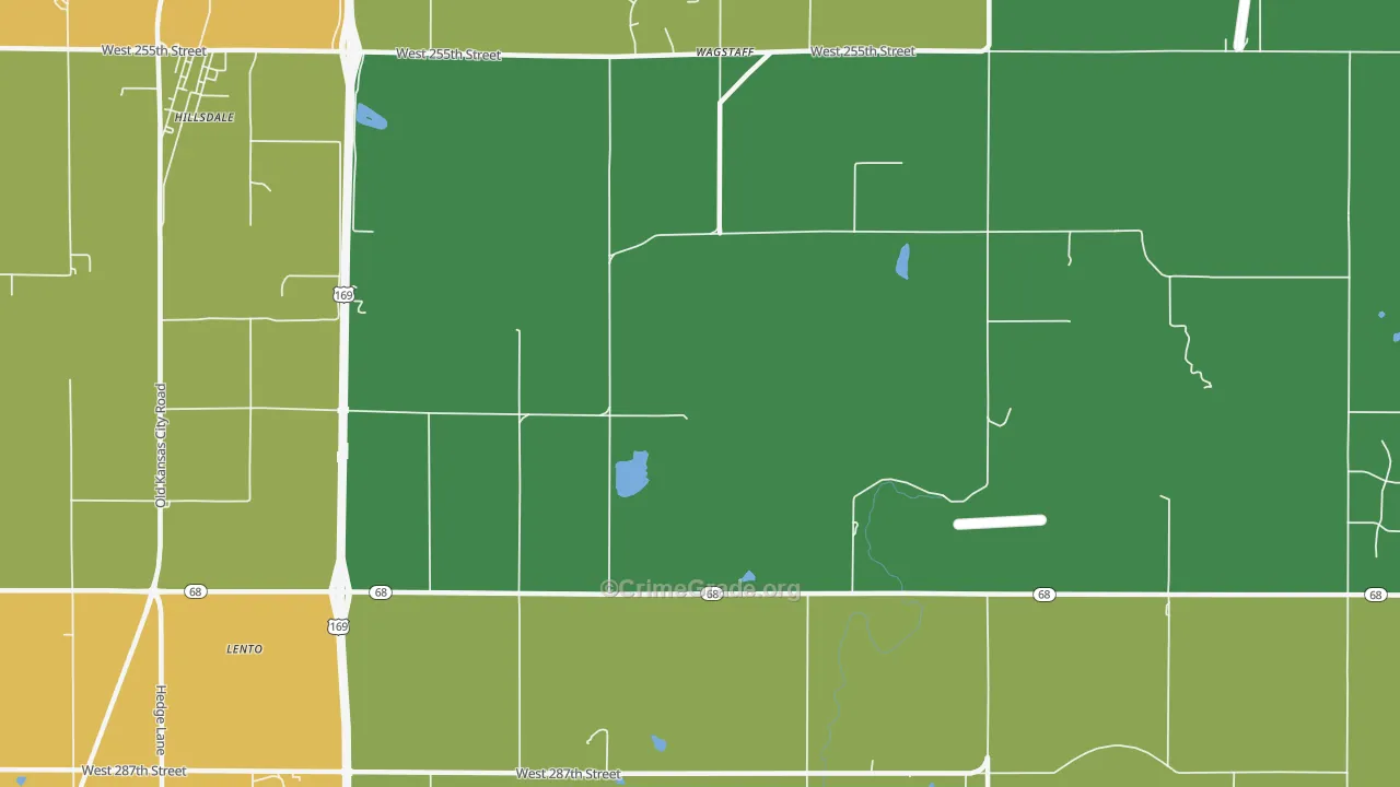 Wagstaff, KS Map of Assault Rates