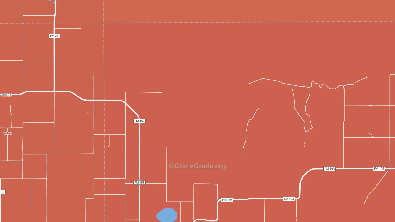 Wake, TX Map of Assault Rates