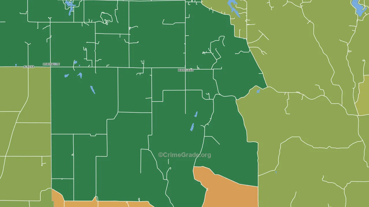 Wakeland, IN Map of Assault Rates