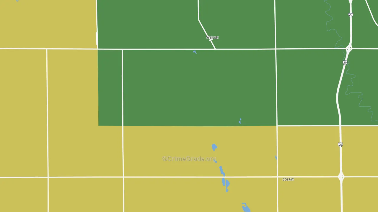 Walcott, ND Map of Assault Rates