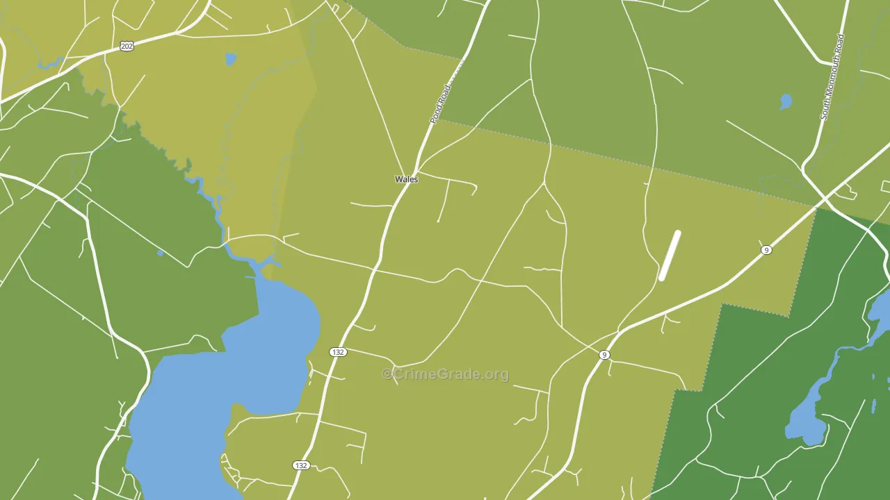 Wales Corner, ME Map of Assault Rates