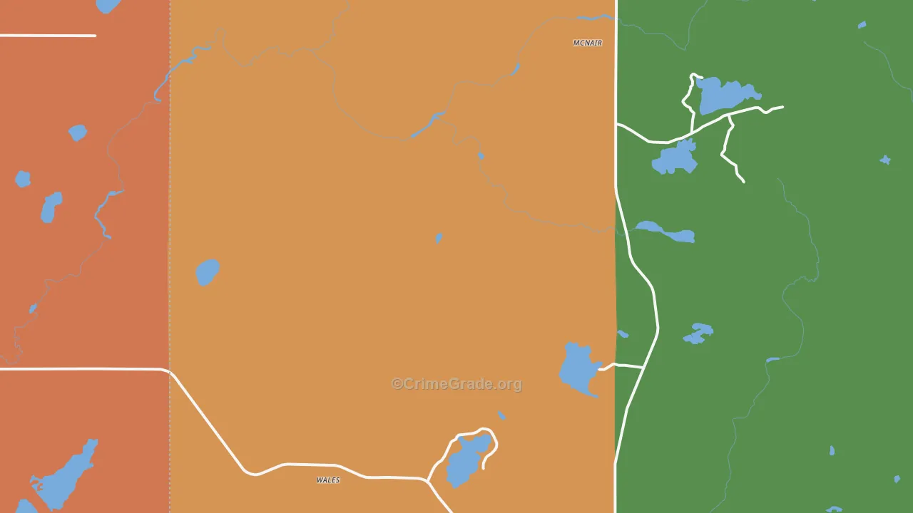 Wales, MN Map of Assault Rates