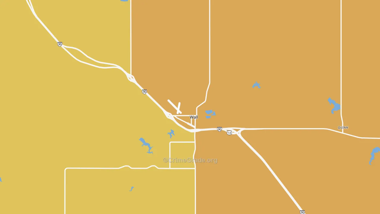 Wall, SD Map of Assault Rates