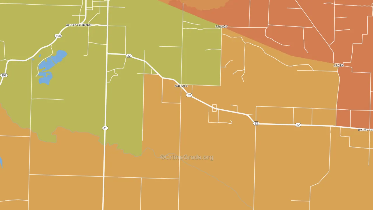 Wallace, AR Map of Assault Rates