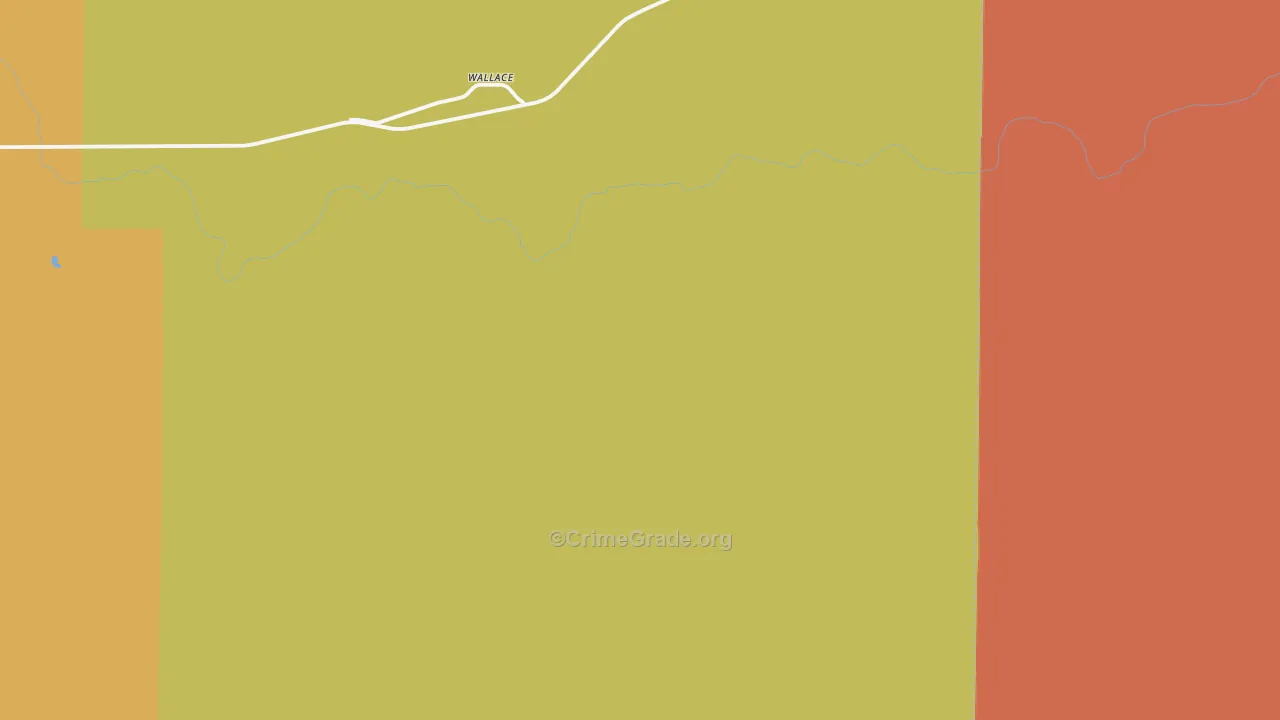 Wallace, KS Map of Assault Rates