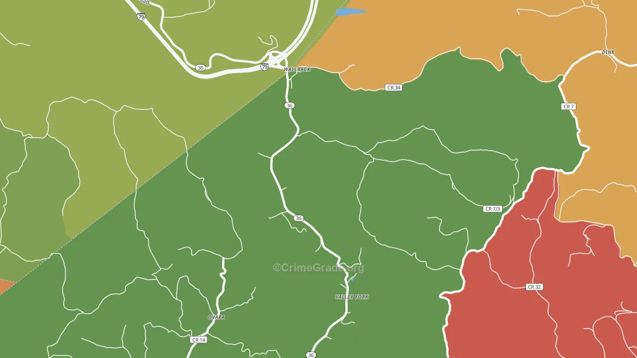 Wallback, WV Map of Assault Rates