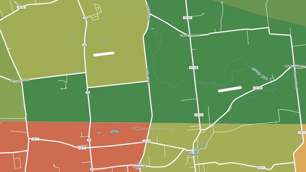 Wallins Corner, NY Map of Assault Rates