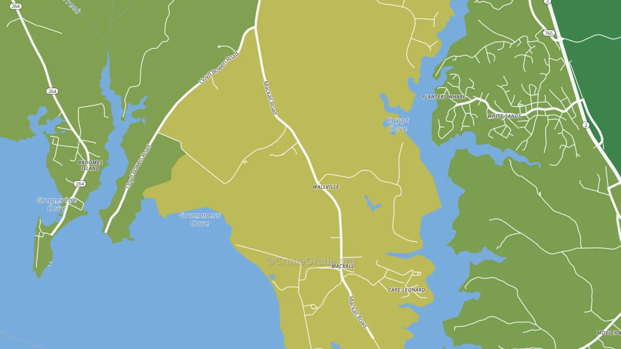 Wallville, MD Map of Assault Rates