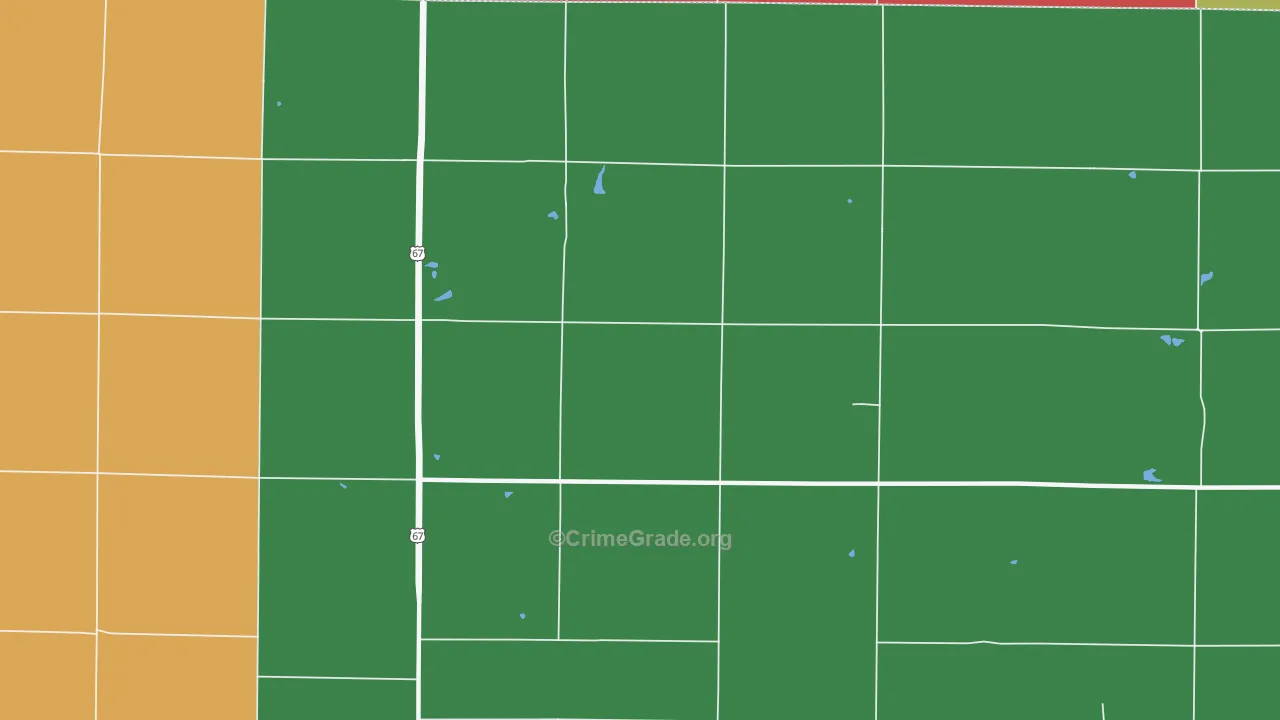 Walnut Grove, IL Map of Assault Rates