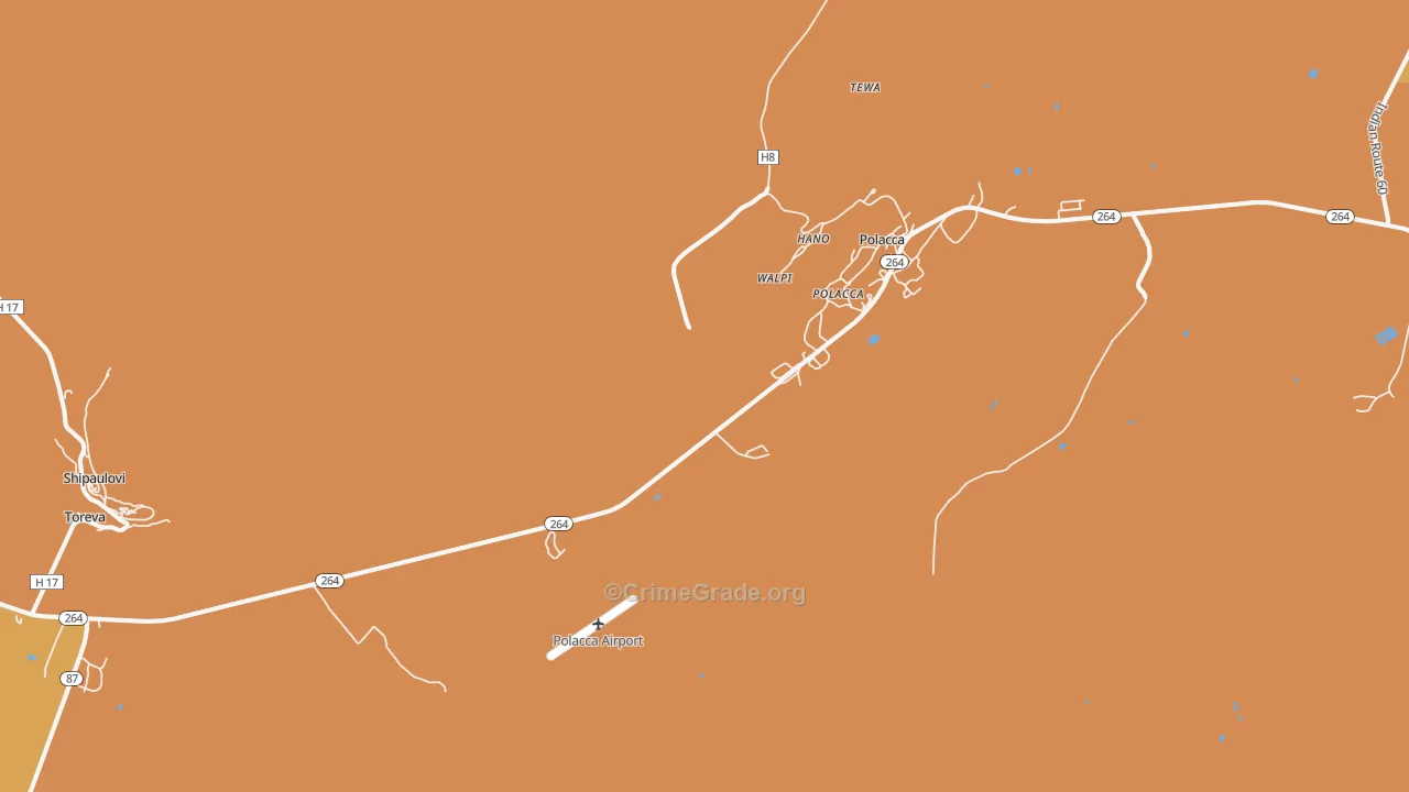 Walpi, AZ Map of Assault Rates