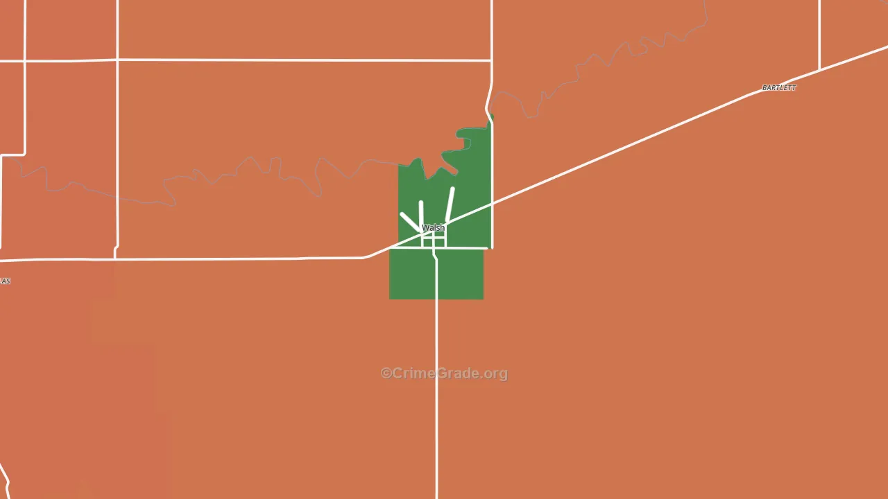 Walsh, CO Map of Assault Rates