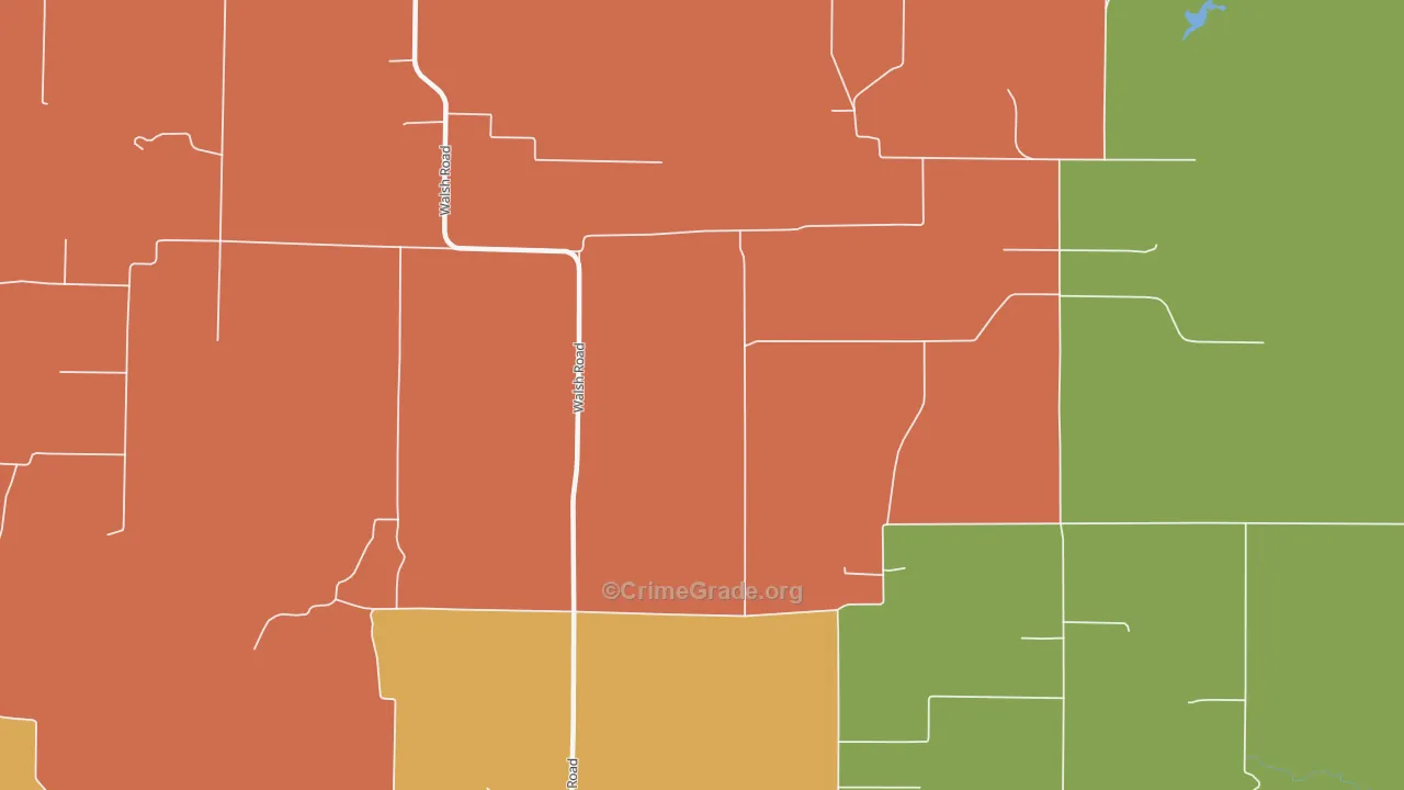 Walsh, IL Map of Assault Rates