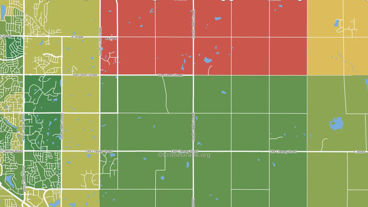 Walton, NE Map of Assault Rates
