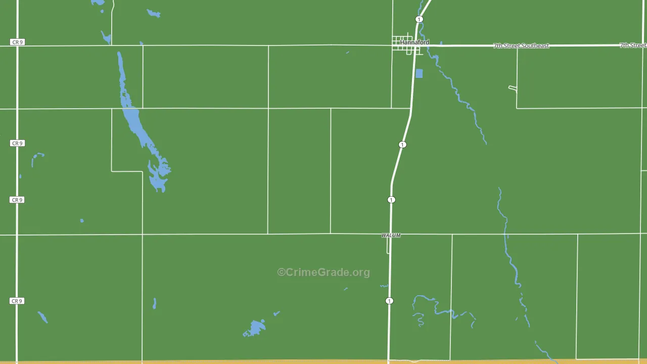 Walum, ND Map of Assault Rates