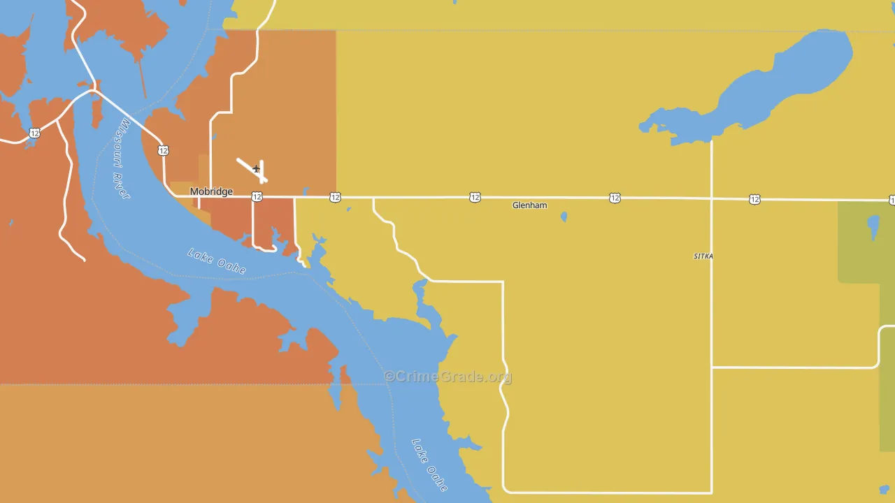 Walworth County, SD Map of Assault Rates