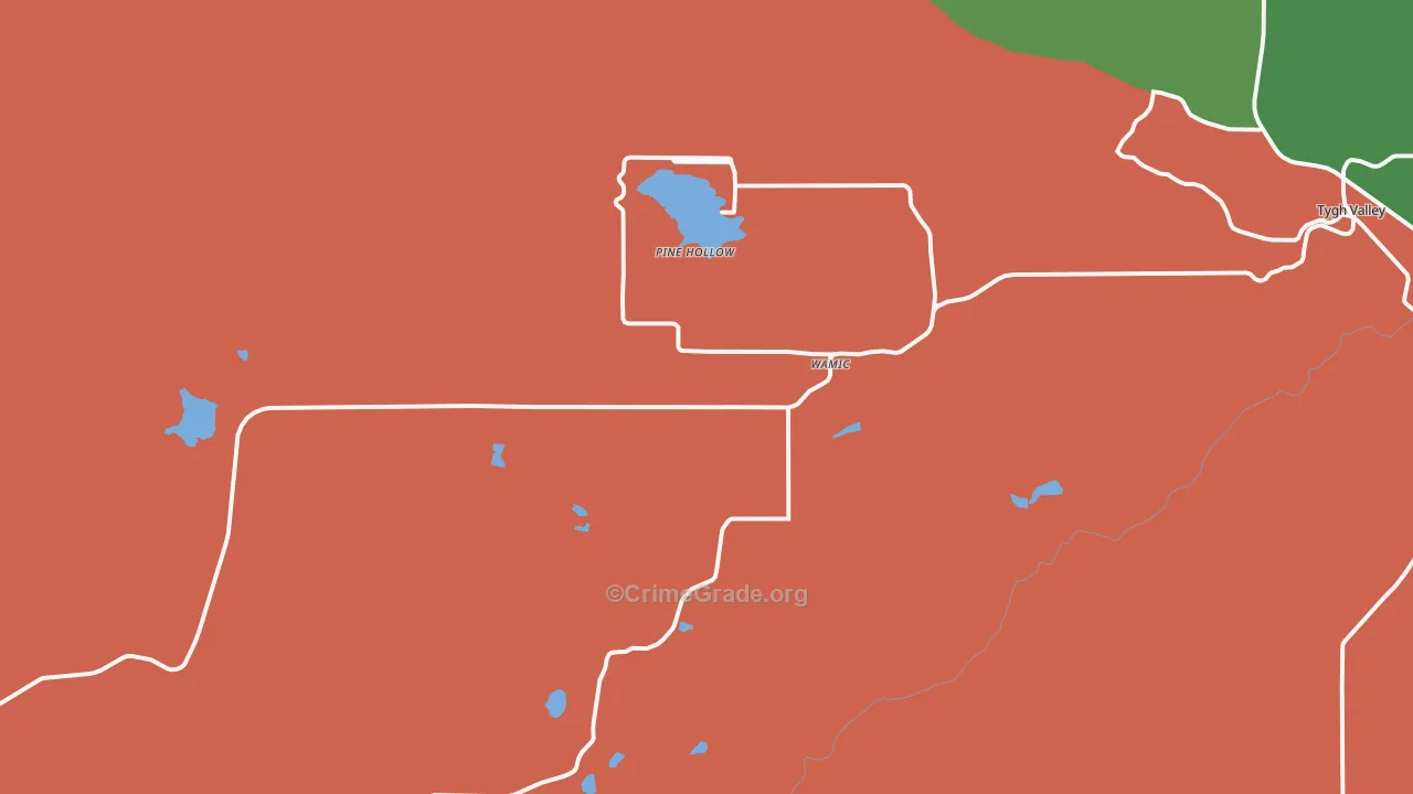 Wamic, OR Map of Assault Rates
