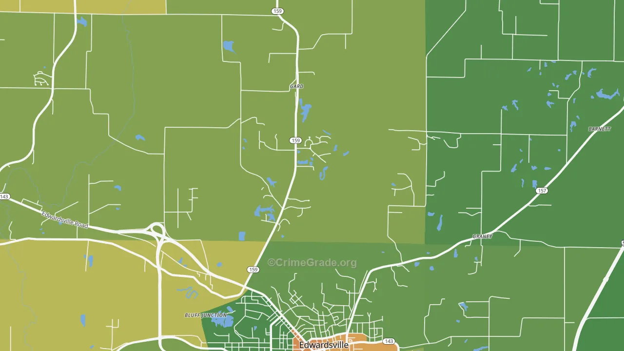 Wanda, IL Map of Assault Rates