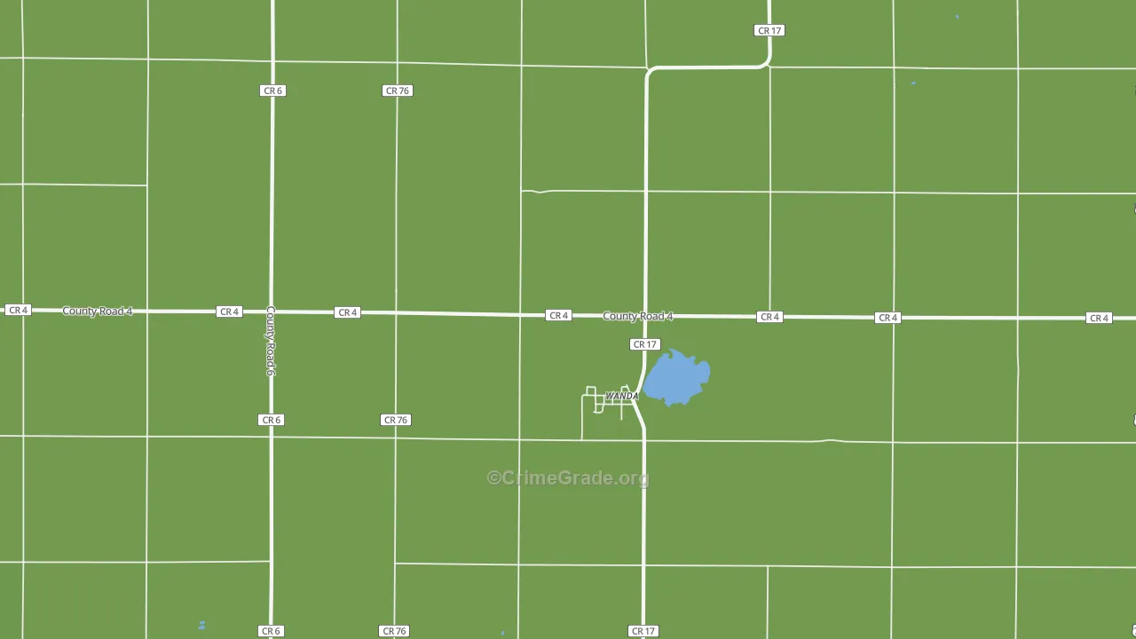 Wanda, MN Map of Assault Rates