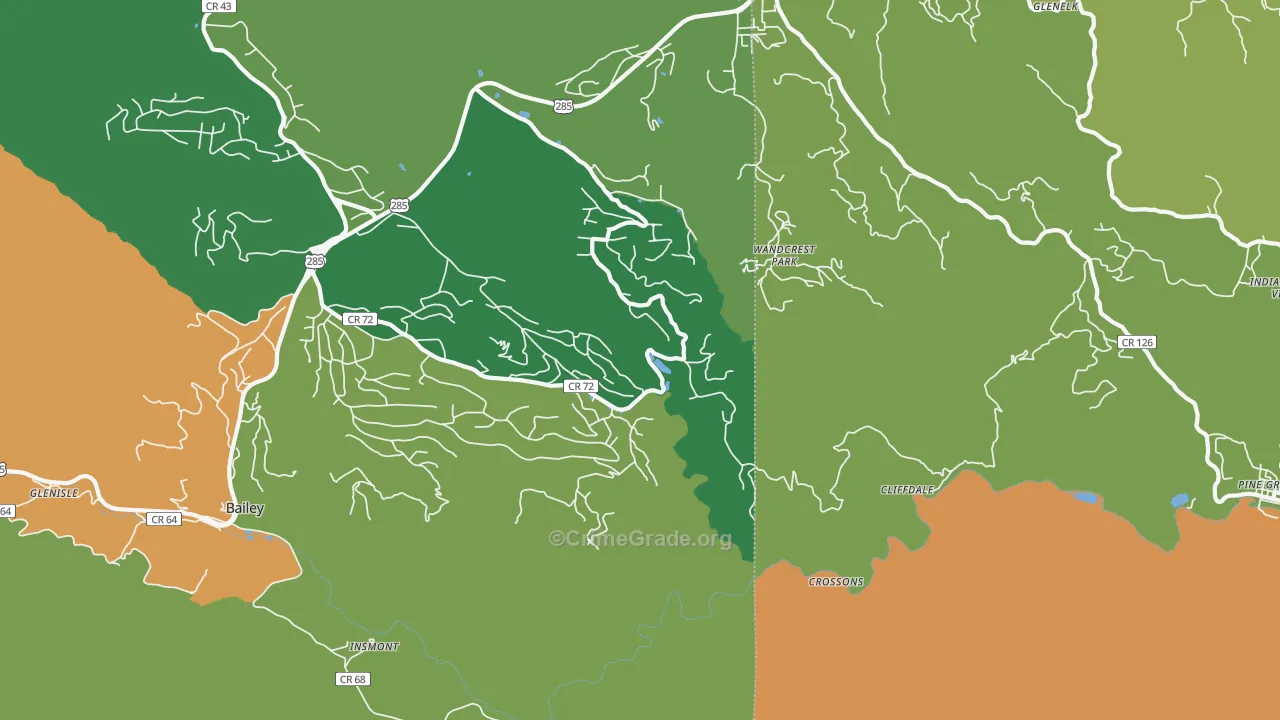 Wandcrest Park, CO Map of Assault Rates