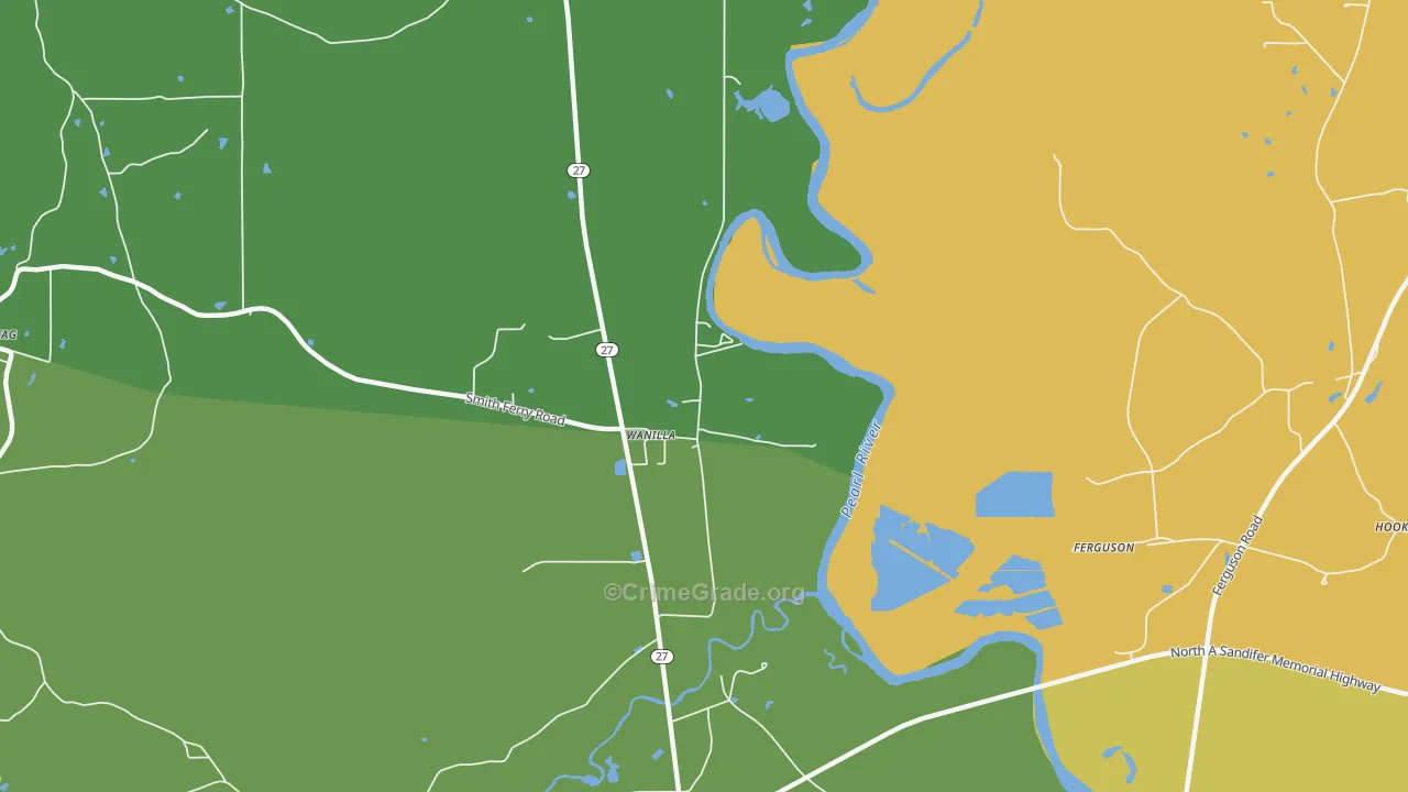 Wanilla, MS Map of Assault Rates