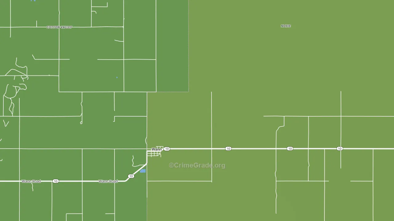 Wann, OK Map of Assault Rates