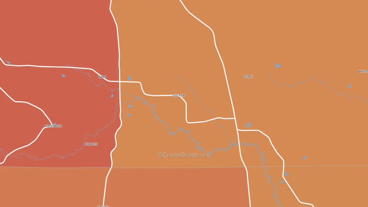 Ward, AL Map of Assault Rates