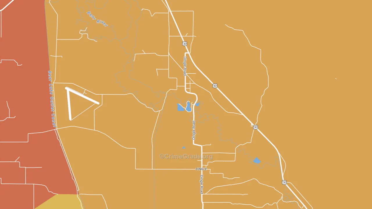 Wardboro, ID Map of Assault Rates