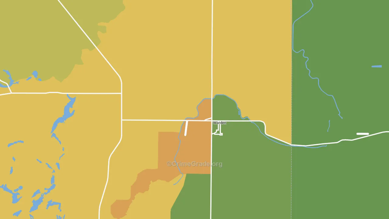 Warden, WA Map of Assault Rates