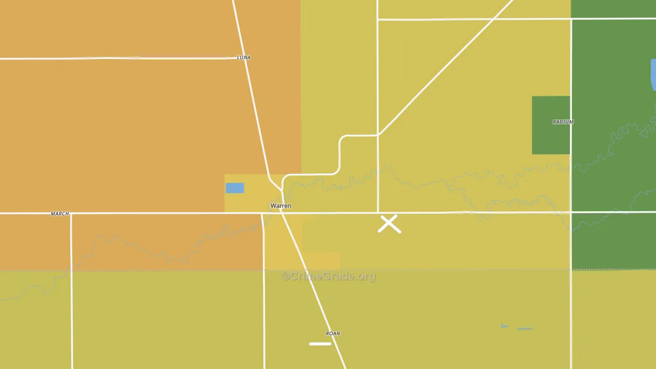 Warren, MN Map of Assault Rates