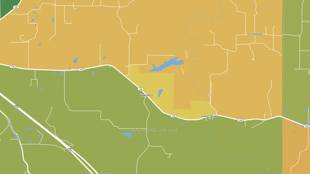 Wartrace, IL Map of Assault Rates