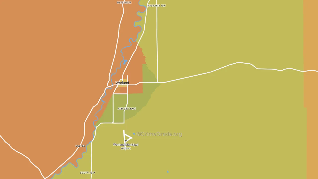 Washakie County, WY Map of Assault Rates