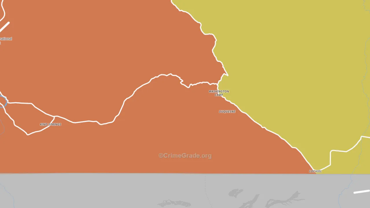 Washington Camp, AZ Map of Assault Rates