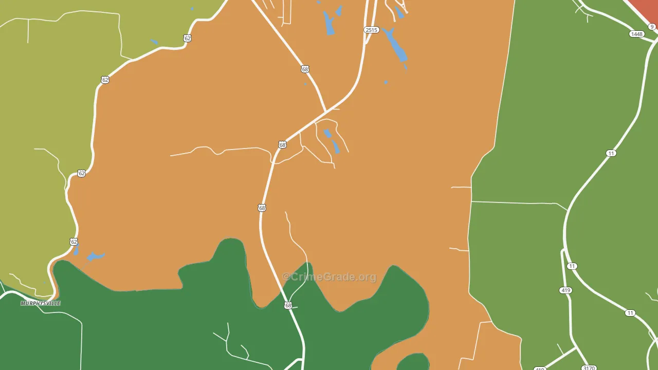 Washington, KY Map of Assault Rates
