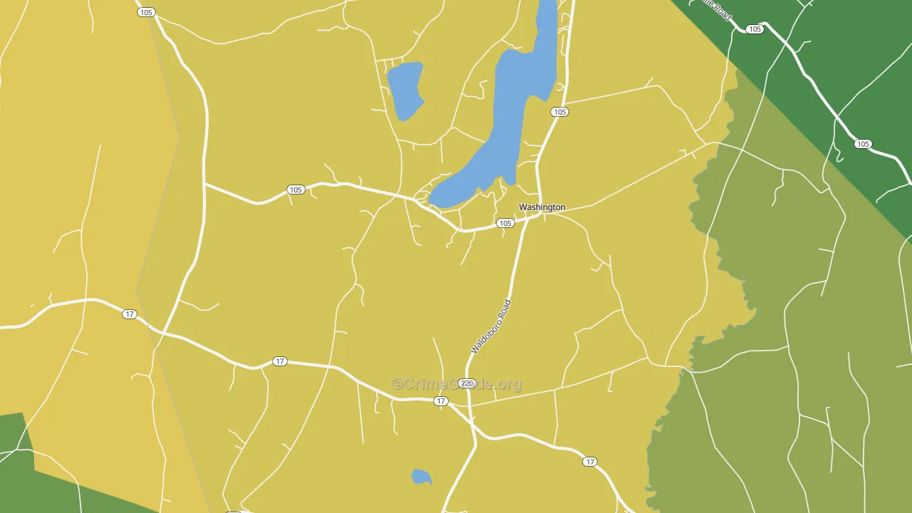 Washington, ME Map of Assault Rates