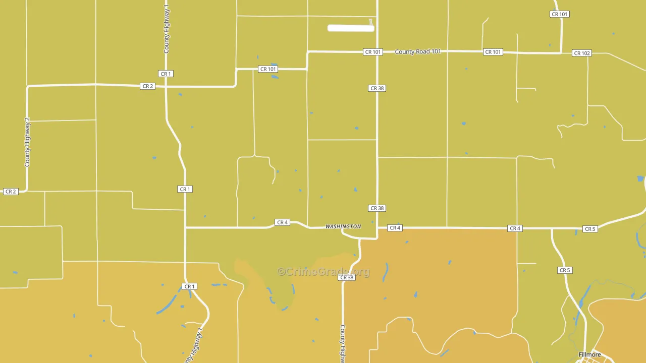 Washington, MN Map of Assault Rates