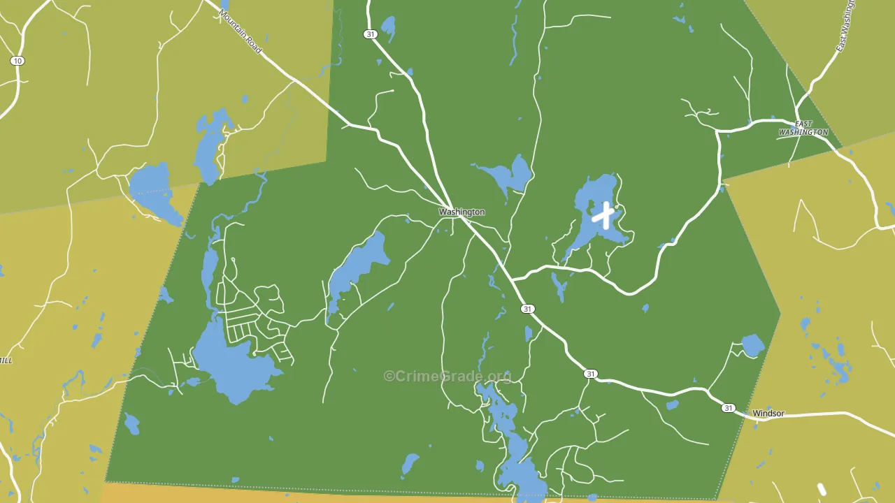 Washington, NH Map of Assault Rates