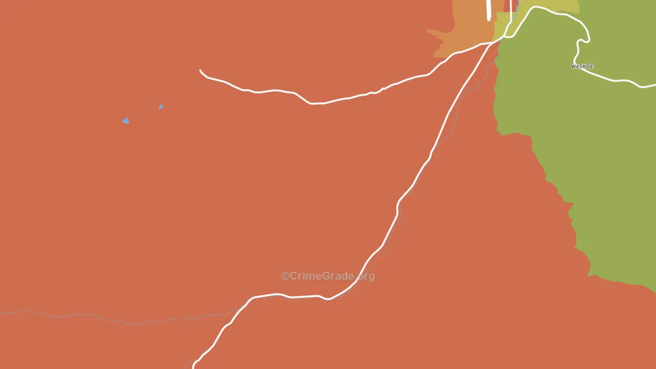 Washoe, MT Map of Assault Rates