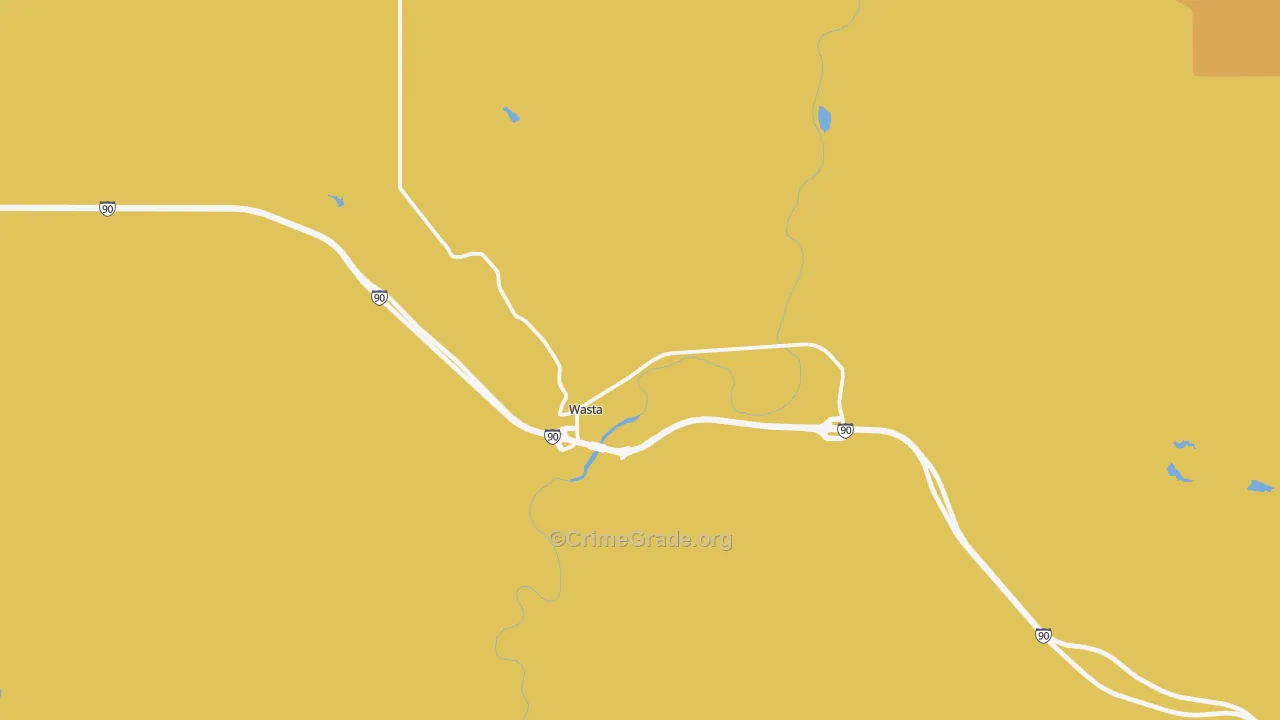 Wasta, SD Map of Assault Rates
