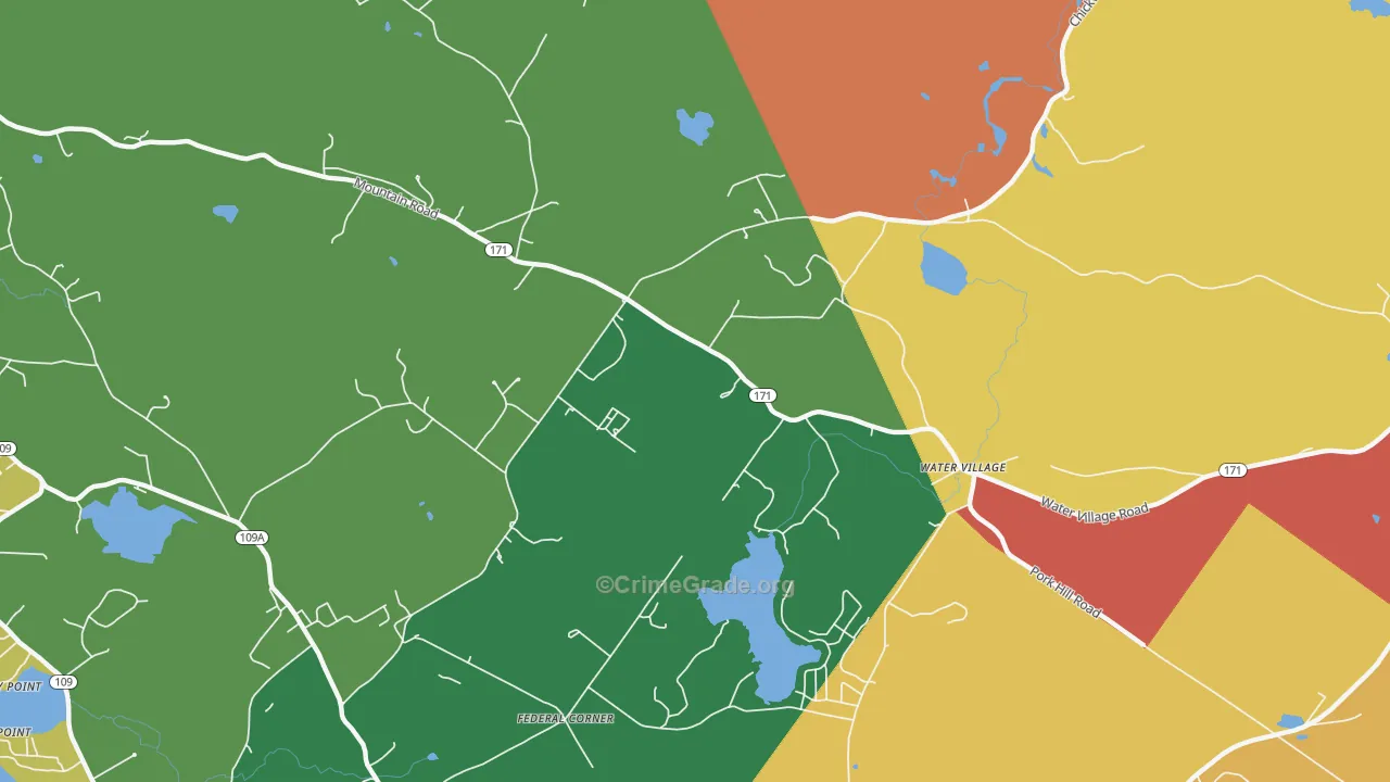 Water Village, NH Map of Assault Rates