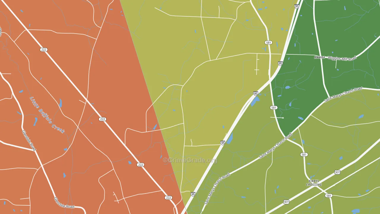 Watson Crossroads, NC Map of Assault Rates