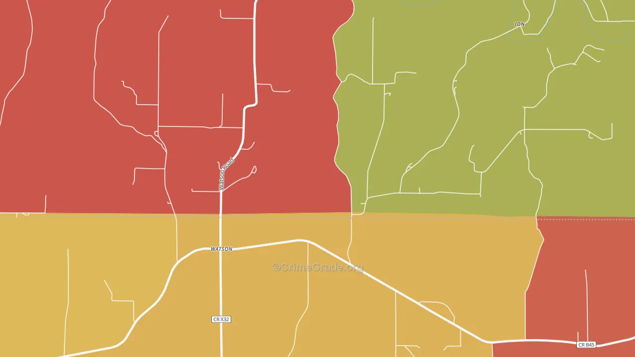 Watson, IA Map of Assault Rates
