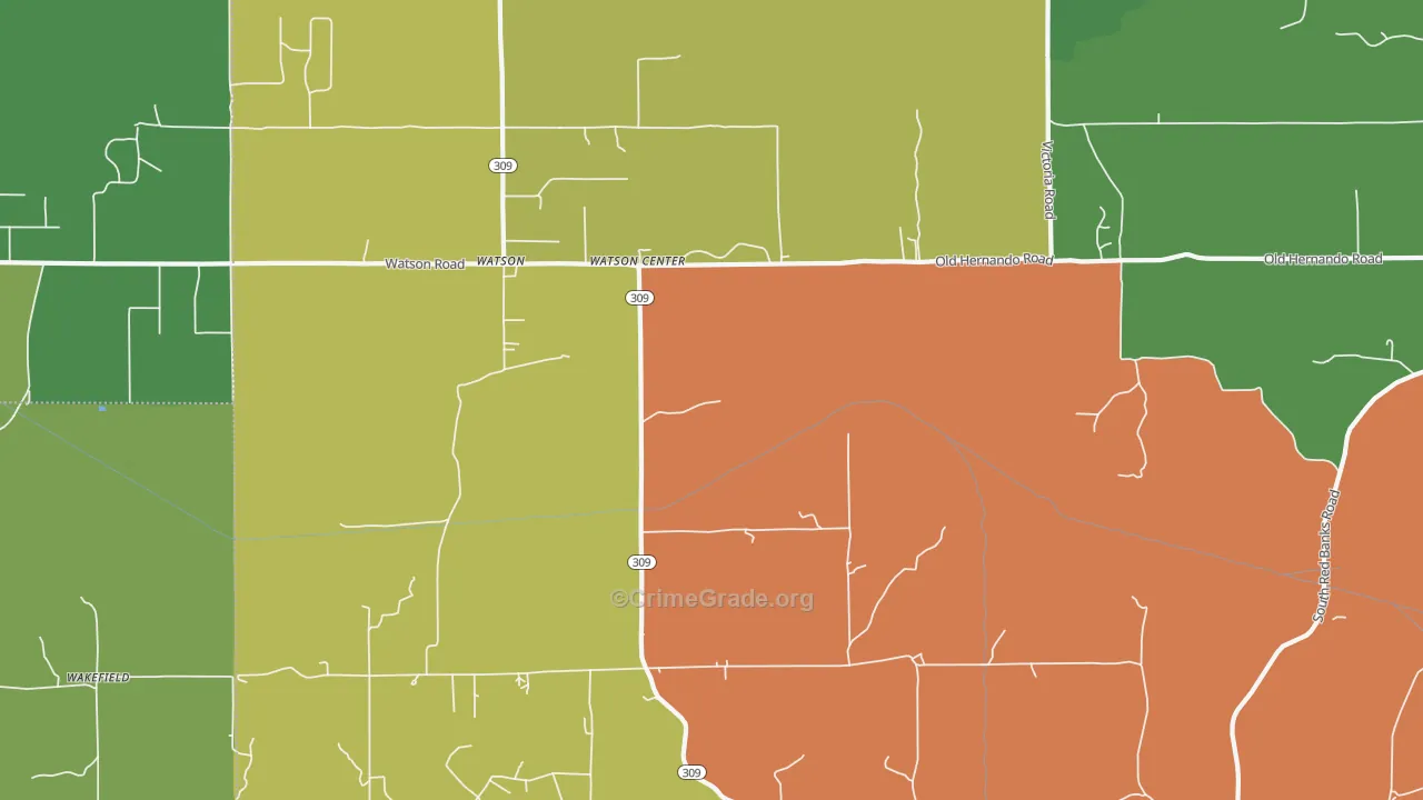 Watson, MS Map of Assault Rates