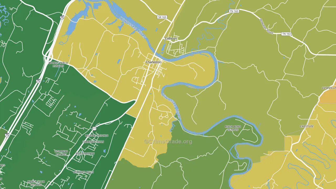 Watt Heights, TN Map of Assault Rates